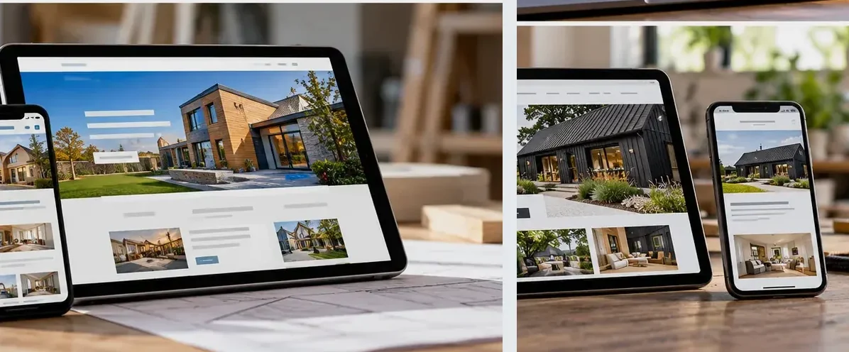AI-generated illustration of responsive website design for a small business serving Chester.