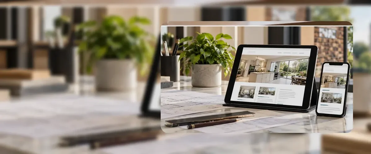 AI-generated illustration of responsive website design for a small business serving Derby.