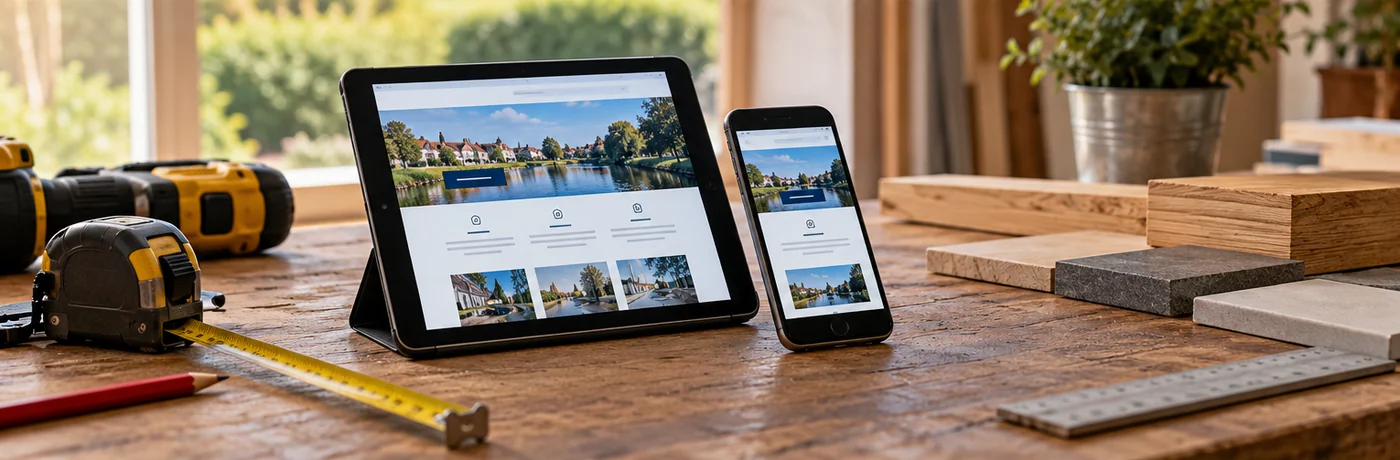 AI-generated responsive website concept illustrating web design for beauty businesses.